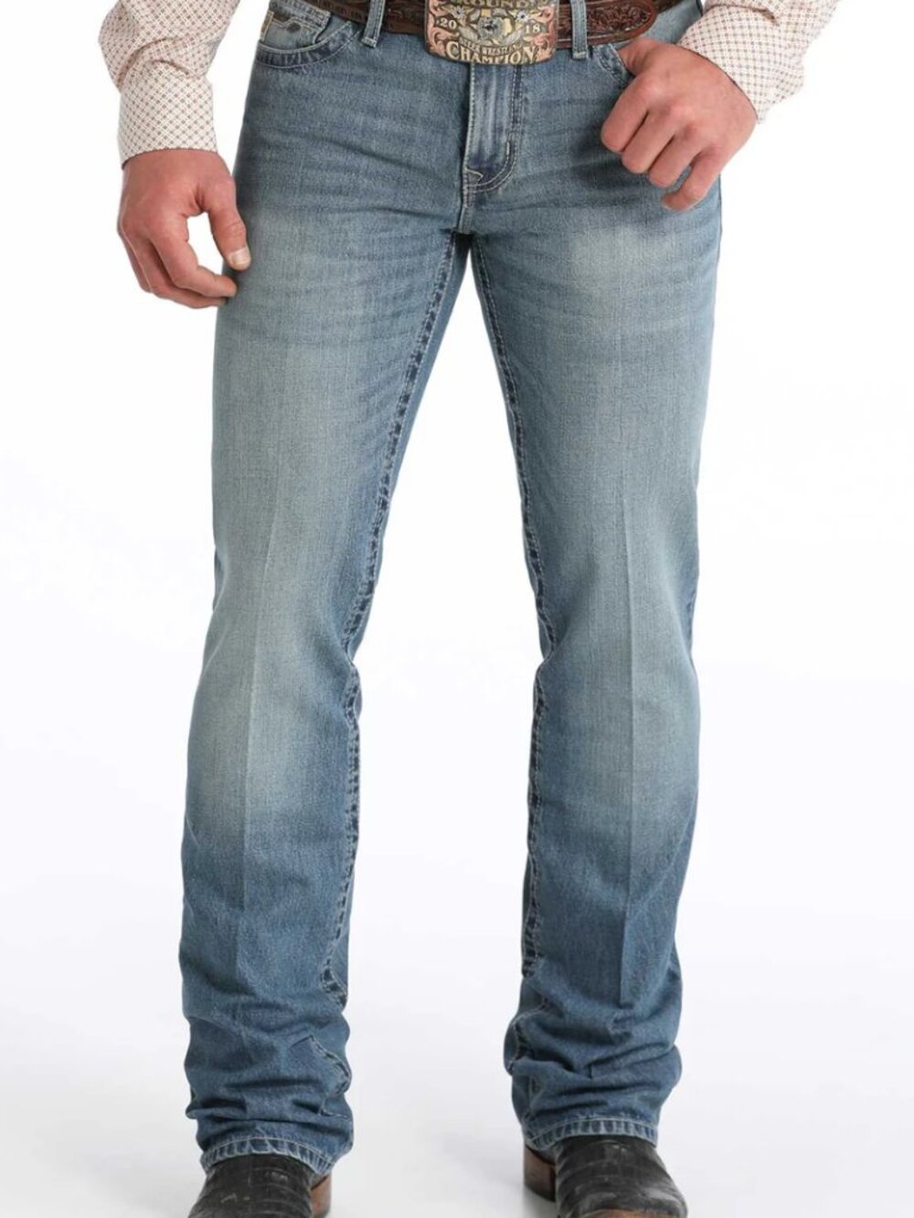 Cinch Slim Fit Ian Jeans Medium Wash Men's 29x30 Western Cowboy Rodeo